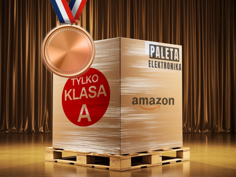 Paleta Elektronika 6000 BRONZE zawierająca popularne produkty z nadwyżek magazynowych sieci Amazon